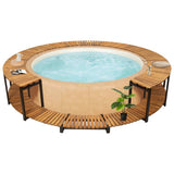 VidaXL Spa-Einfassung 273 x 53 cm aus massivem Akazienholz
