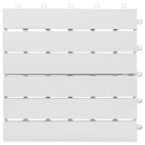 VIDAXL -Terrassenfliesen 10 Stcs 30 x 30 cm Festes Akaziahout Weiß