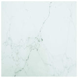 Vidaxl tafelblad 60x60 cm 6 mm gehard glas met marmeren design wit