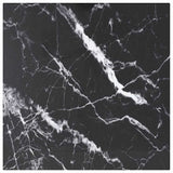 Vidaxl tafelblad 40x40 cm 6 mm gehard glas met marmeren design zwart