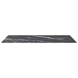 Vidaxl tafelblad 120x65 cm 8 mm gehard glas met marmeren design zwart