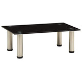 Vidaxl tv-meubel 40x35x17 cm gehard glas zwart
