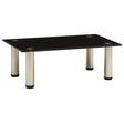 Vidaxl tv-meubel 40x35x17 cm gehard glas zwart