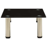 Vidaxl tv-meubel 40x35x17 cm gehard glas zwart