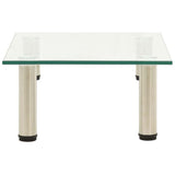 Vidaxl tv-meubel 40x35x17 cm gehard glas transparant