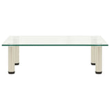 Vidaxl tv-meubel 60x35x17 cm gehard glas transparant