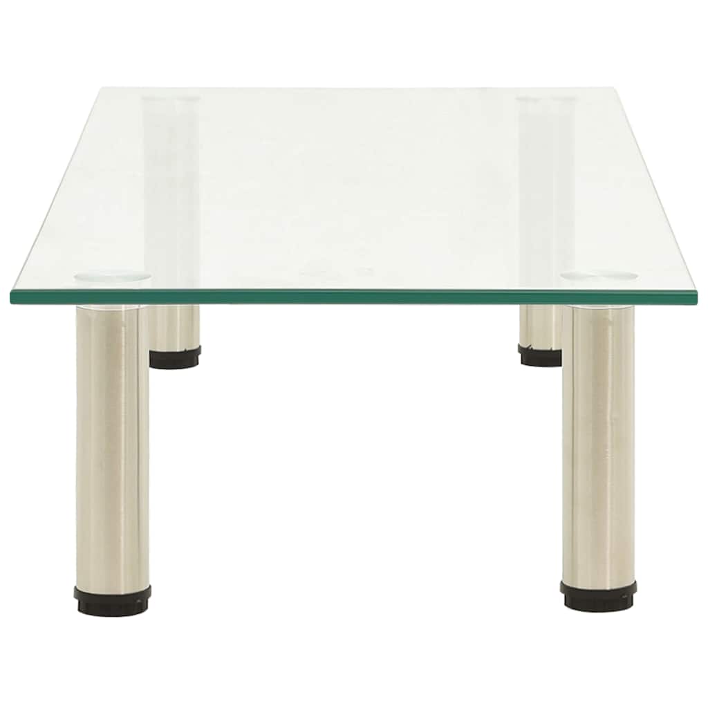 Vidaxl tv-meubel 80x35x17 cm gehard glas transparant