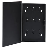 VIDAXL -Schlüsselschrank mit Magnetplatine 30x20x4 cm Schwarz