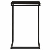 Vidaxl bijzettafel 40x40x60 cm gehard glas zwart