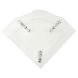 Vidaxl bijzettafel 2-laags 38x38x50 cm gehard glas transparant