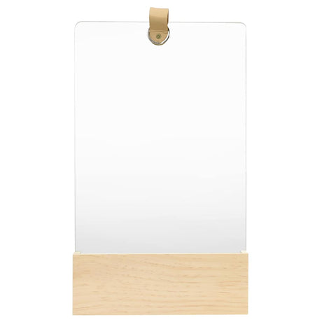 Vidaxl wandspiegel 23x29,5 cm massief grenenhout