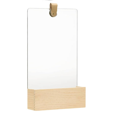 Vidaxl wandspiegel 23x29,5 cm massief grenenhout