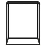 Vidaxl wandtafel 60x35x75 cm gehard glas zwart