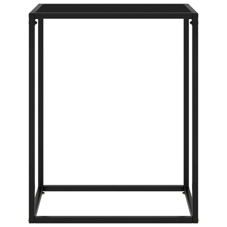 Vidaxl wandtafel 60x35x75 cm gehard glas zwart