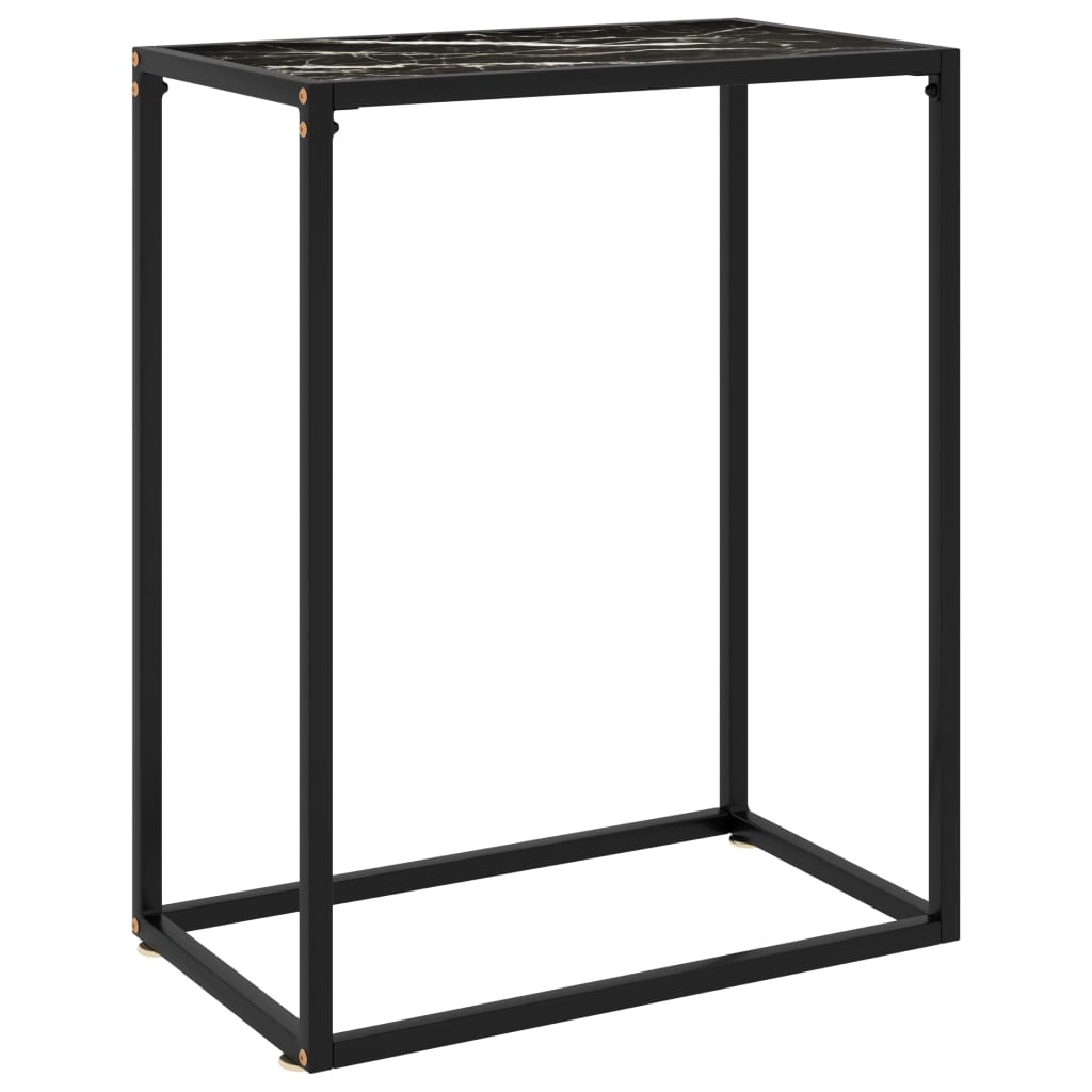 Vidaxl wandtafel 60x35x75 cm gehard glas zwart