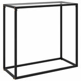 Vidaxl wandtafel 80x35x75 cm gehard glas transparant