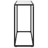 Vidaxl wandtafel 80x35x75 cm gehard glas wit