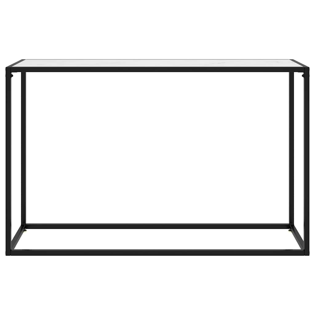 Vidaxl wandtafel 120x35x75 cm gehard glas wit