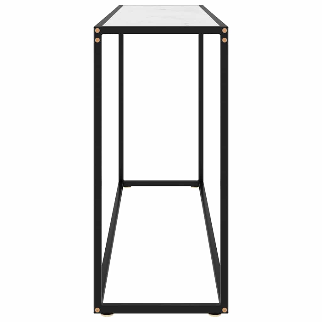 Vidaxl wandtafel 120x35x75 cm gehard glas wit