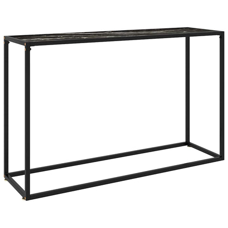 Vidaxl wandtafel 120x35x75 cm gehard glas zwart