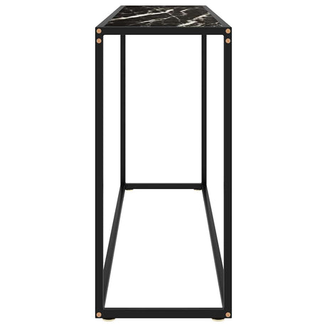Vidaxl wandtafel 120x35x75 cm gehard glas zwart