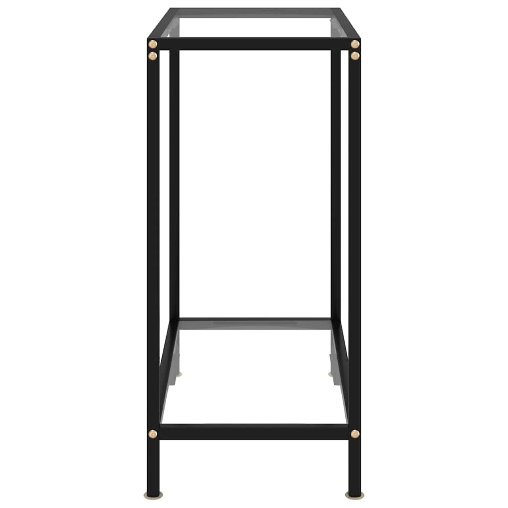 Vidaxl wandtafel 60x35x75 cm gehard glas transparant