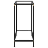 Vidaxl wandtafel 60x35x75 cm gehard glas transparant
