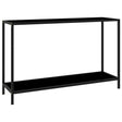 Vidaxl wandtafel 120x35x75 cm gehard glas zwart