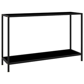 Vidaxl wandtafel 120x35x75 cm gehard glas zwart