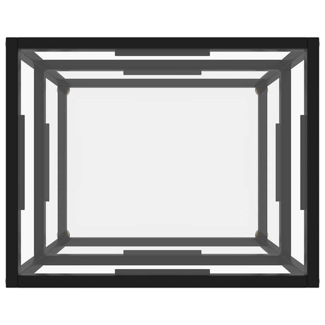 Vidaxl wandtafel 50x40x40 cm gehard glas transparant