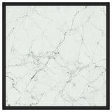 Vidaxl salontafel met wit marmerglas 60x60x35 cm zwart