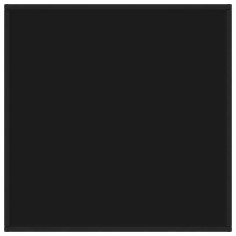 Vidaxl salontafel met zwart glas 80x80x35 cm zwart