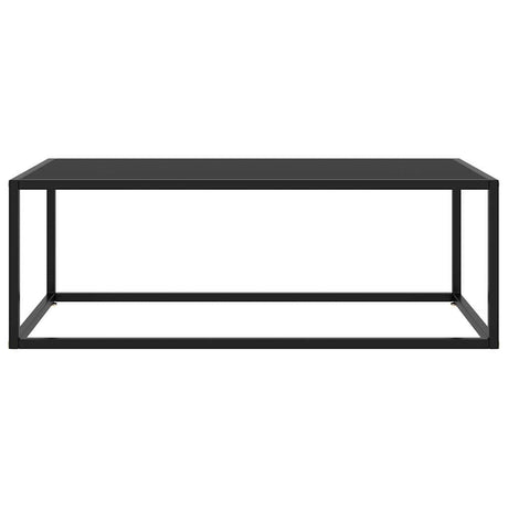 Vidaxl salontafel met zwart glas 100x50x35 cm zwart