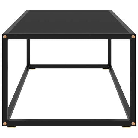 Vidaxl salontafel met zwart glas 100x50x35 cm zwart