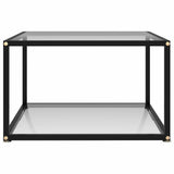 Vidaxl salontafel 60x60x35 cm gehard glas transparant