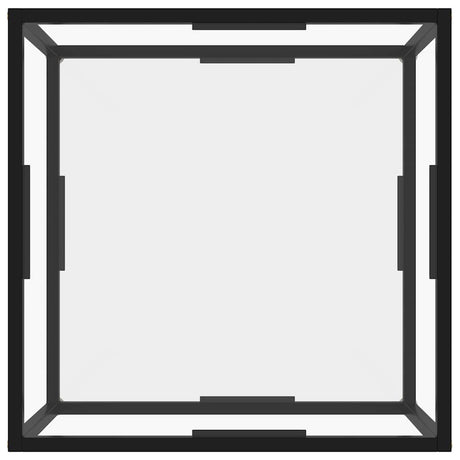 Vidaxl salontafel 60x60x35 cm gehard glas transparant