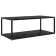 Vidaxl salontafel 100x50x35 cm gehard glas zwart