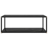 Vidaxl salontafel 100x50x35 cm gehard glas zwart