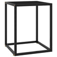 Vidaxl salontafel met zwart glas 40x40x50 cm zwart