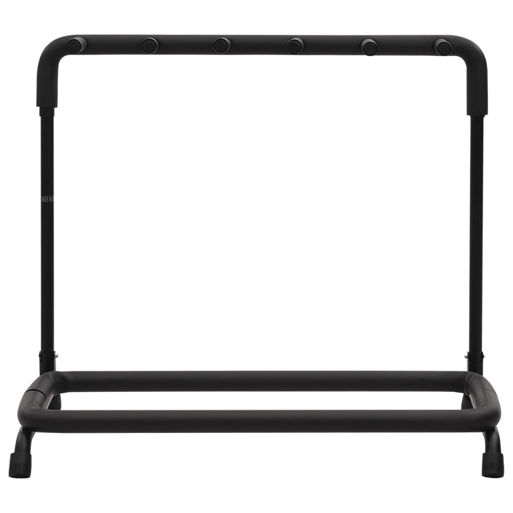 Vidaxl inklapbare gitaarstandaard met 5 vakken 74x41x66 cm staal zwart