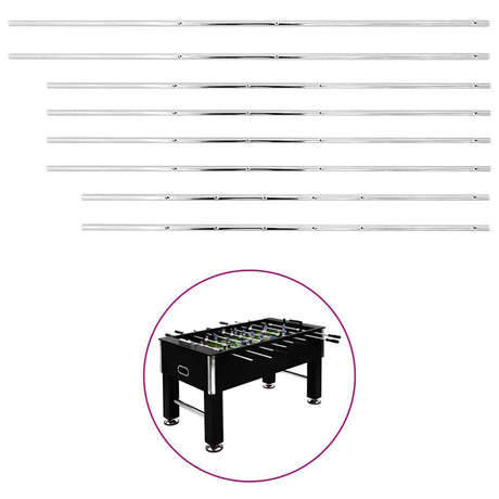 Vidaxl -Bars für Fußball Tabelle 8 St 15,9 mm