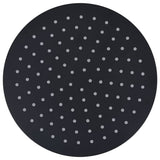 Vidaxl Regen Dusche Kopf rund 25 cm Edelstahl schwarz