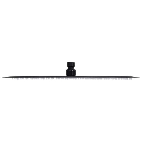 Vidaxl Regen Dusche Kopf rund 40 cm Edelstahl schwarz