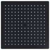 Vidaxl Regenduschkopf Quadrat 30 x 30 cm Edelstahl schwarz schwarz