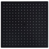 Vidaxl Regen Duschkopf Quadrat 40 x 40 cm Edelstahl schwarz schwarz