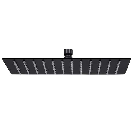 Vidaxl Regenduschkopf rechteckig 30x20 cm Edelstahl schwarz schwarz