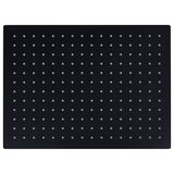 Vidaxl Regenduschkopf rechteckig 40 x 30 cm Edelstahl schwarz schwarz