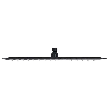 Vidaxl Regenduschkopf rechteckig 40 x 30 cm Edelstahl schwarz schwarz