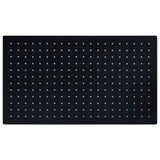 Vidaxl Regenduschkopf rechteckig 50 x 30 cm Edelstahl schwarz schwarz