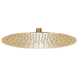 Vidaxl Regenduschkopf rund 30 cm Edelstahl Gold gefärbt